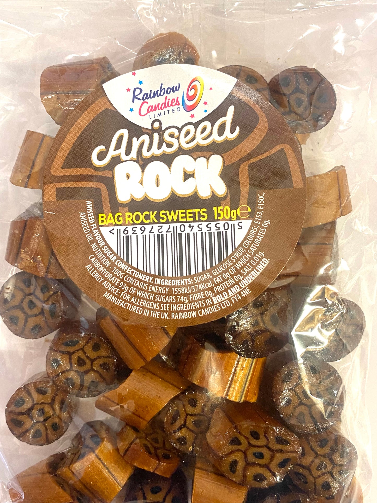Aniseed Rock Packet 150g