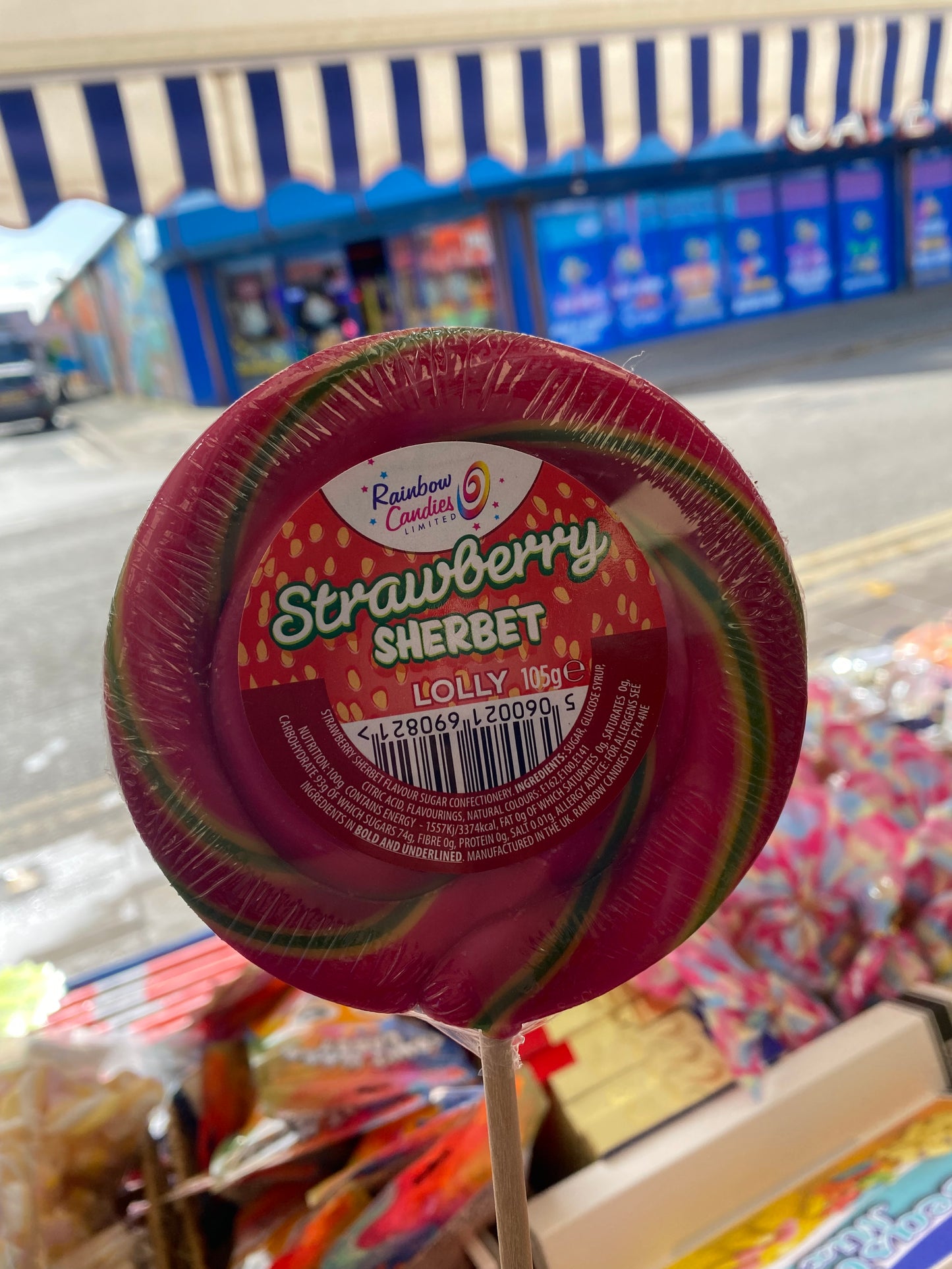 Strawberry Sherbet Lolly