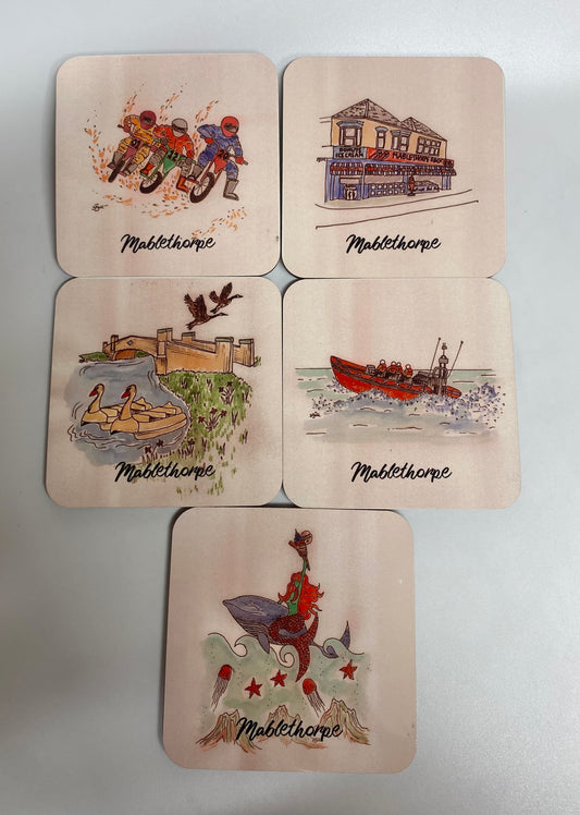 Mablethorpe Coasters - Choice of 5 prints